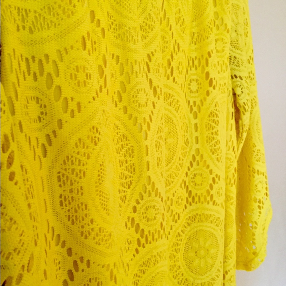 Tacera Yellow Lace Dress - Picture 3 of 8